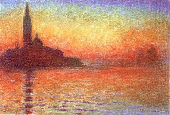 San Giorgio Maggiore at Dusk, Claude Monet